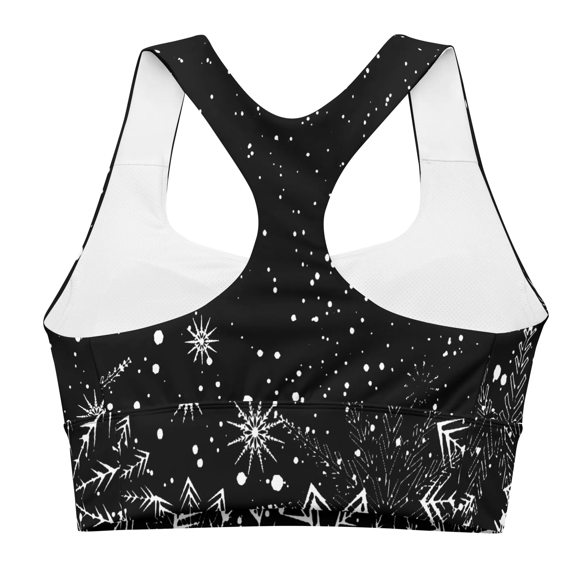 Festive Yoga Longline Sports Bra, lioness-love